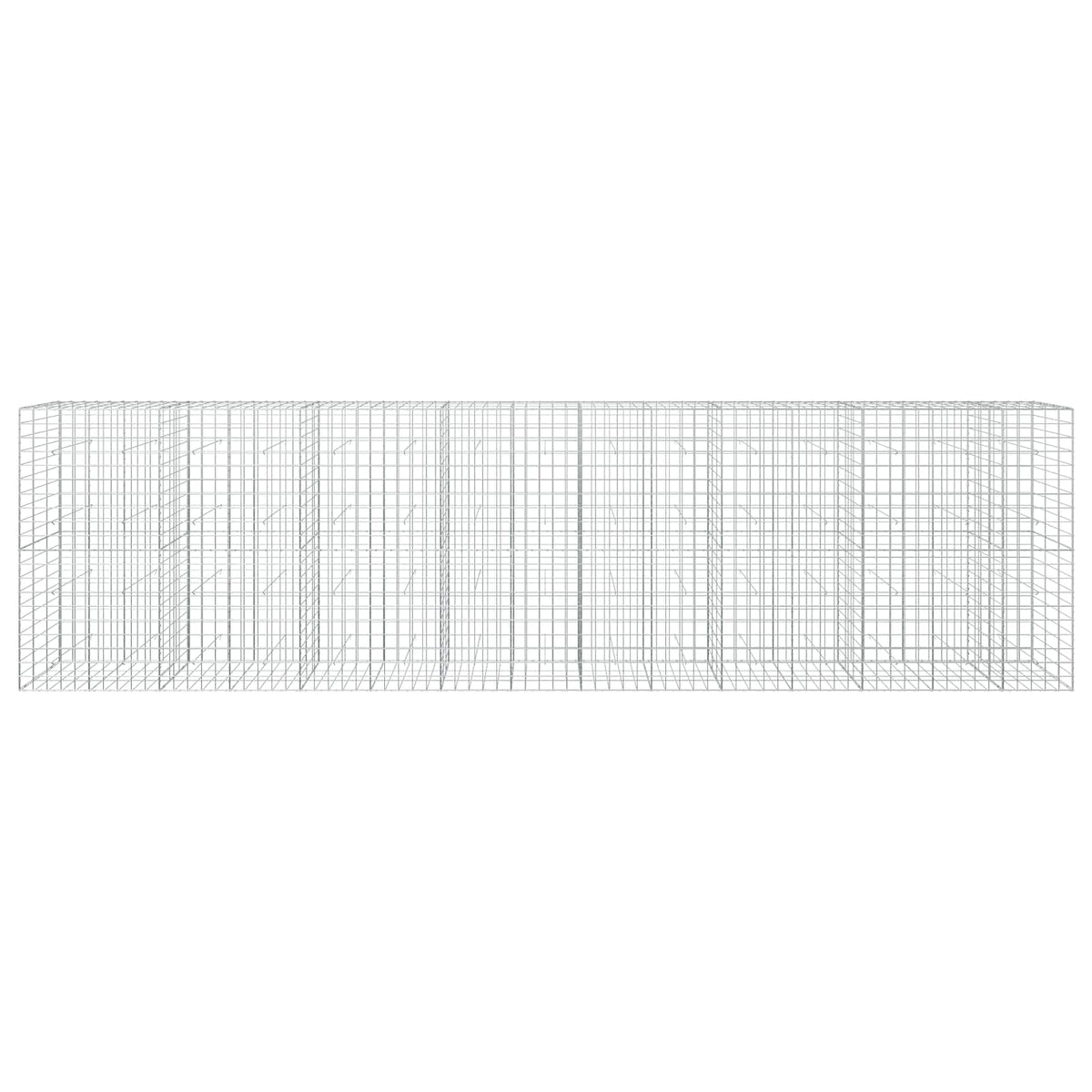 vidaXL Gabion z drutem 5 mm i siatką 10x10 cm 750x30x200 cm