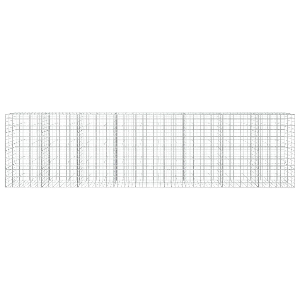 vidaXL Gabion z drutem 5 mm i siatką 10x10 cm 800x30x200 cm