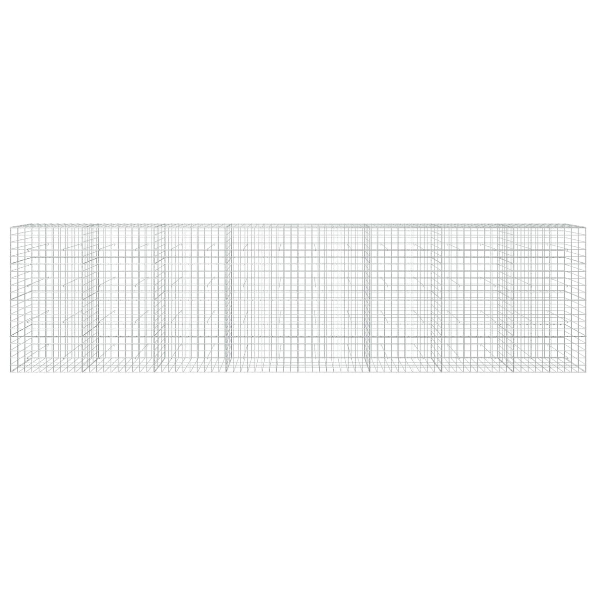 vidaXL Gabion z drutem 5 mm i siatką 10x10 cm 800x30x200 cm