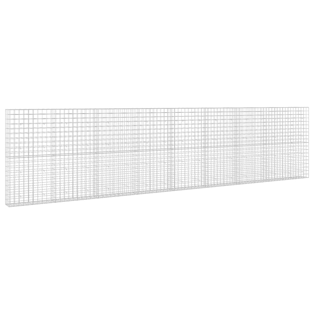 vidaXL Gabion z drutem 5 mm i siatką 10x10 cm 850x30x200 cm