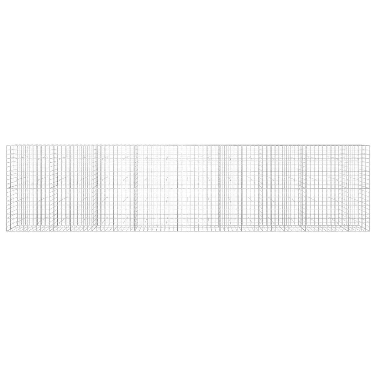 vidaXL Gabion z drutem 5 mm i siatką 10x10 cm 850x30x200 cm