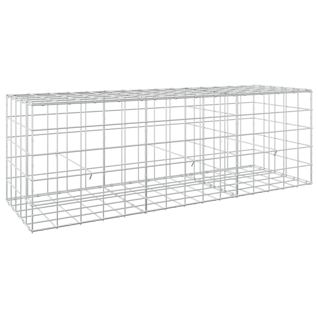 vidaXL Gabion z drutem 5 mm i siatką 10x10 cm 150x50x50 cm