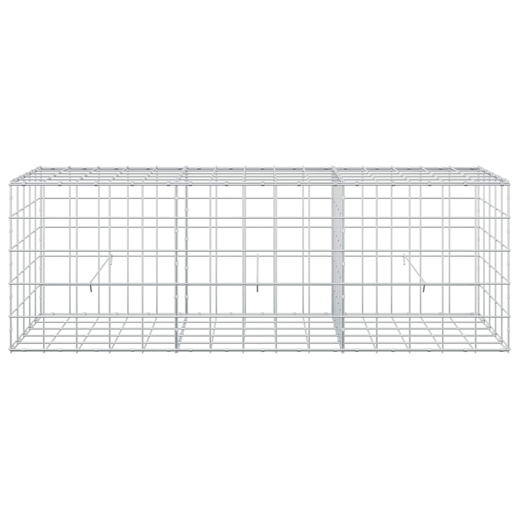 vidaXL Gabion z drutem 5 mm i siatką 10x10 cm 150x50x50 cm