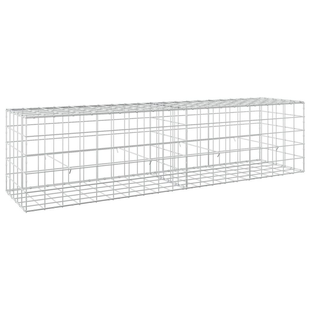 vidaXL Gabion z drutem 5 mm i siatką 10x10 cm 200x50x50 cm