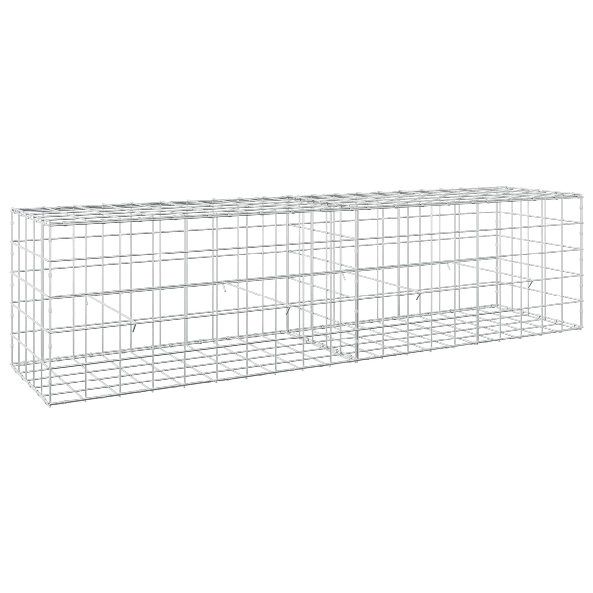 vidaXL Gabion z drutem 5 mm i siatką 10x10 cm 200x50x50 cm