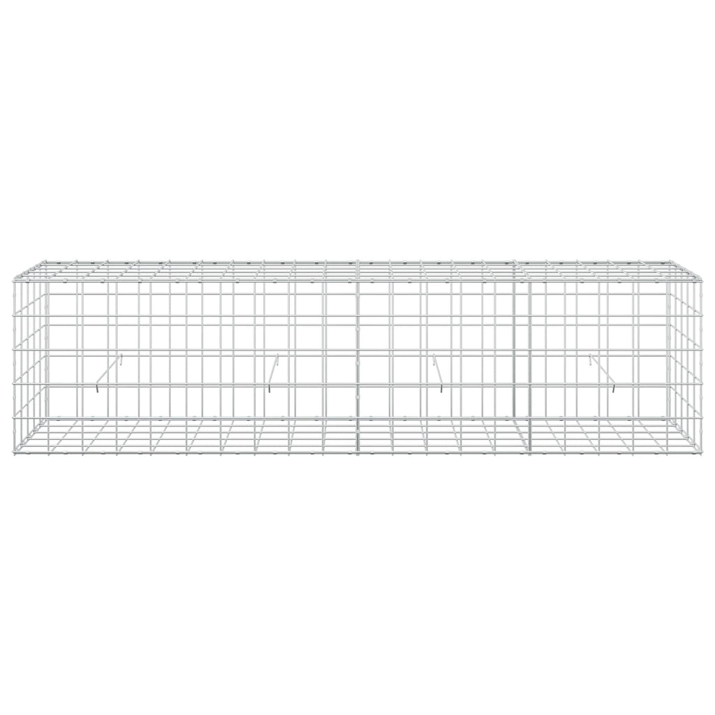 vidaXL Gabion z drutem 5 mm i siatką 10x10 cm 200x50x50 cm