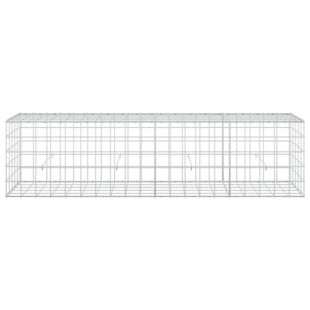 vidaXL Gabion z drutem 5 mm i siatką 10x10 cm 200x50x50 cm