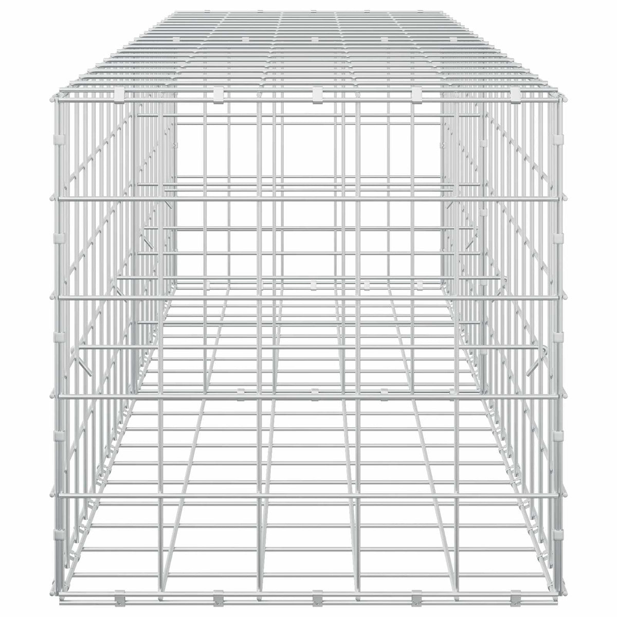 vidaXL Gabion z drutem 5 mm i siatką 10x10 cm 200x50x50 cm