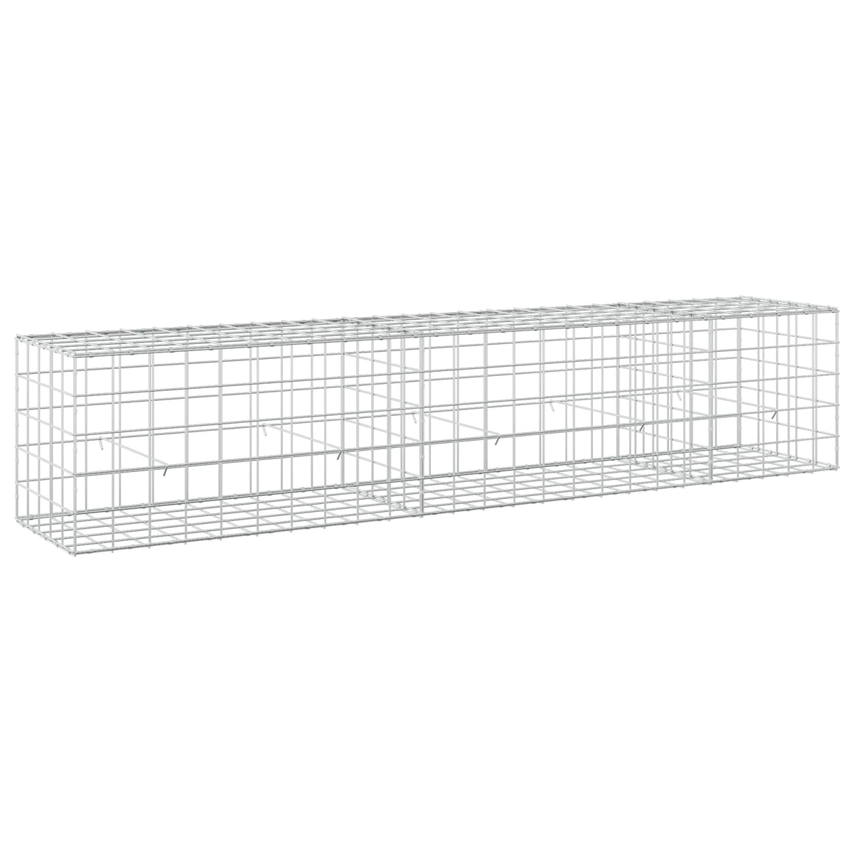 vidaXL Gabion z drutem 5 mm i siatką 10x10 cm 250x50x50 cm