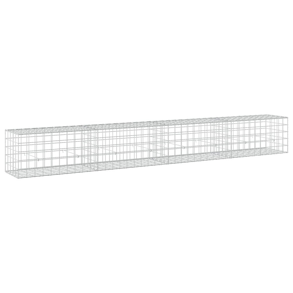 vidaXL Gabion z drutem 5 mm i siatką 10x10 cm 400x50x50 cm
