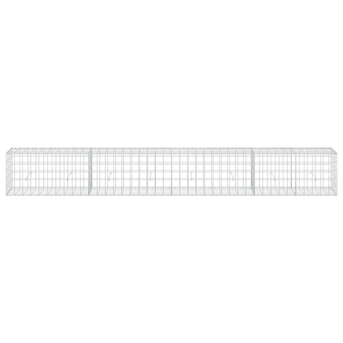 vidaXL Gabion z drutem 5 mm i siatką 10x10 cm 400x50x50 cm