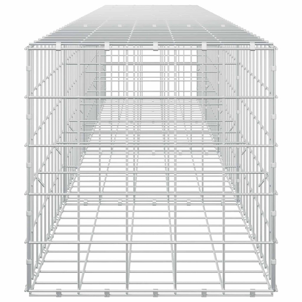 vidaXL Gabion z drutem 5 mm i siatką 10x10 cm 400x50x50 cm