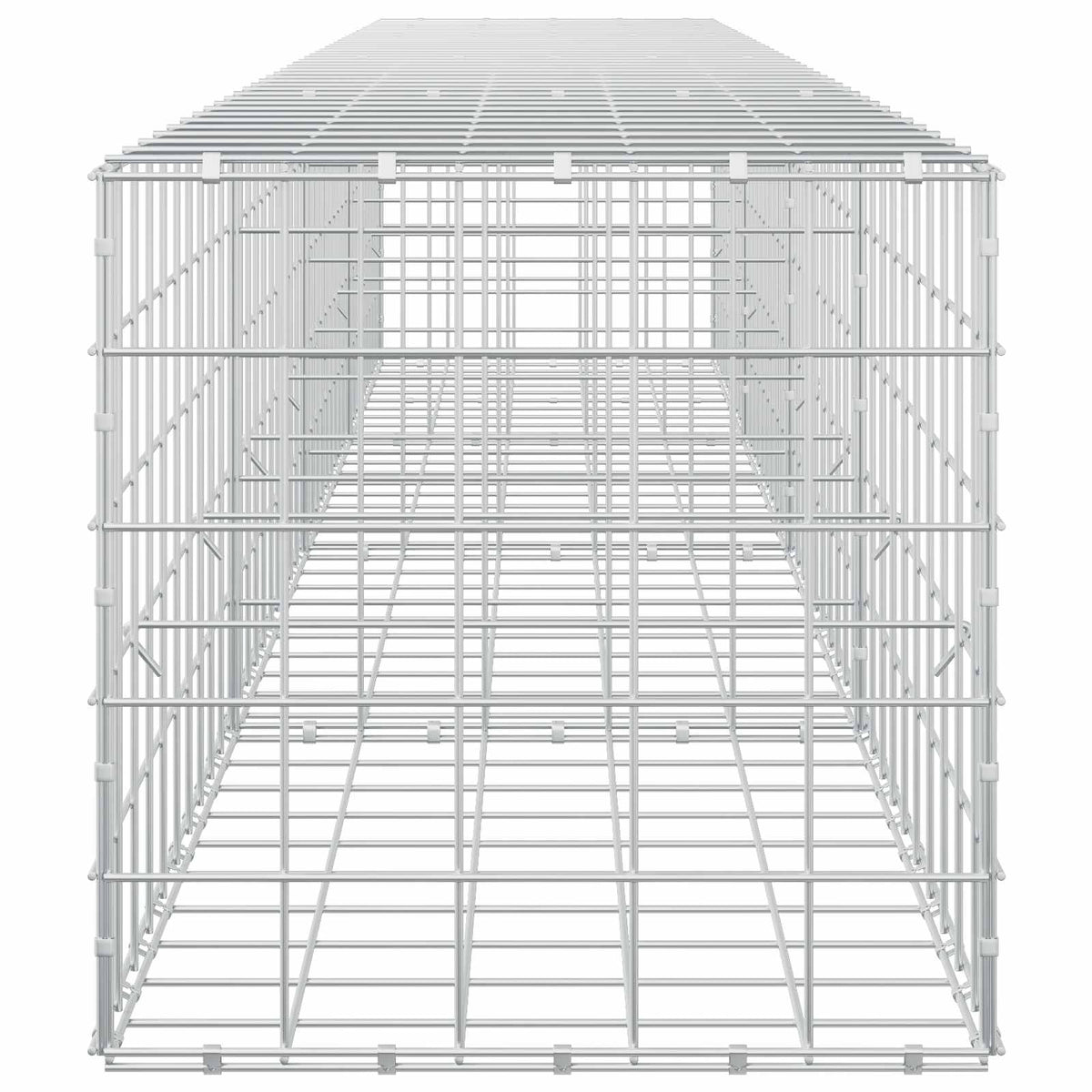 vidaXL Gabion z drutem 5 mm i siatką 10x10 cm 400x50x50 cm