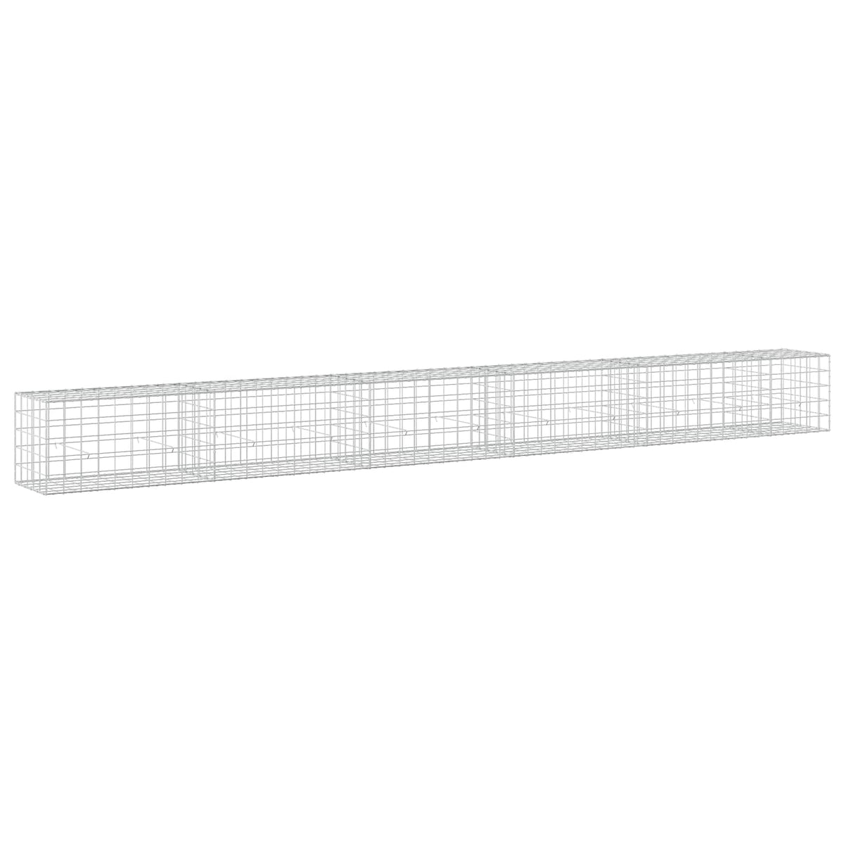 vidaXL Gabion z drutem 5 mm i siatką 10x10 cm 550x50x50 cm
