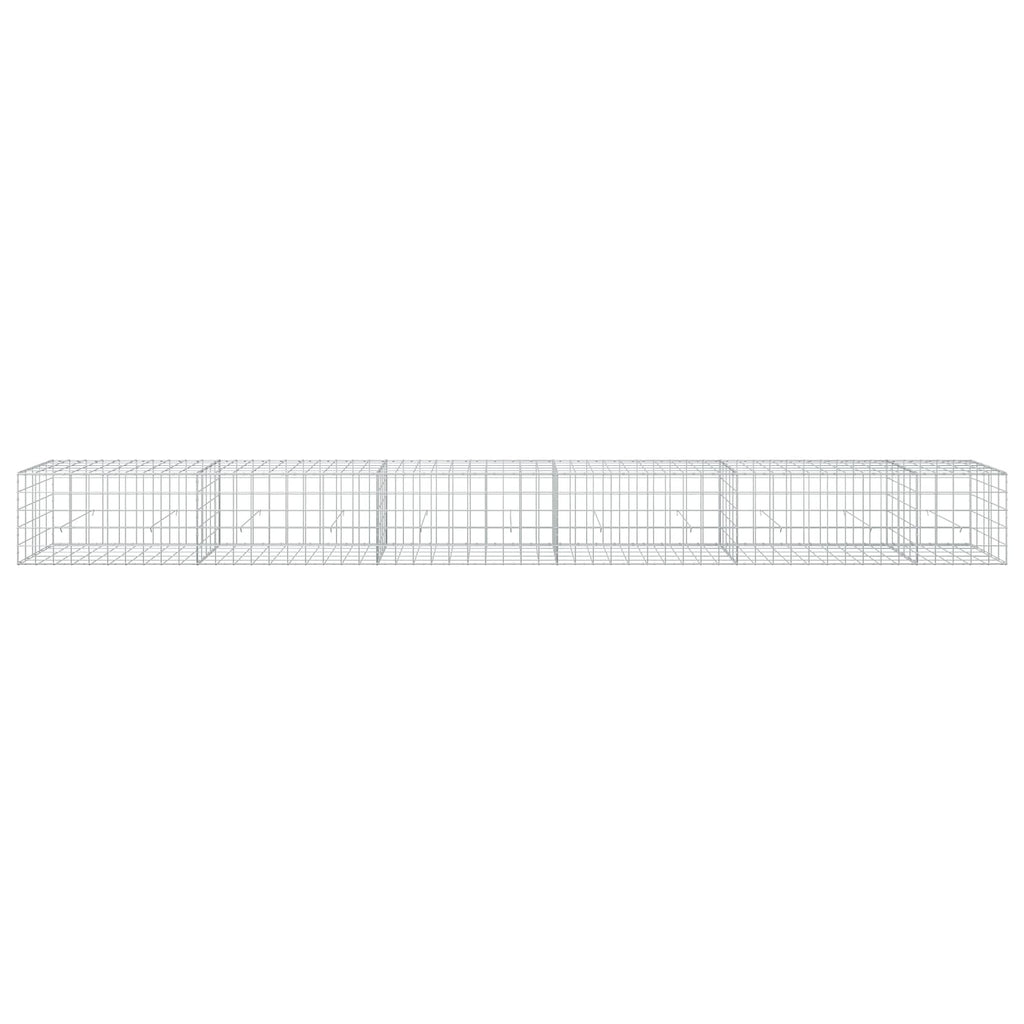 vidaXL Gabion z drutem 5 mm i siatką 10x10 cm 550x50x50 cm