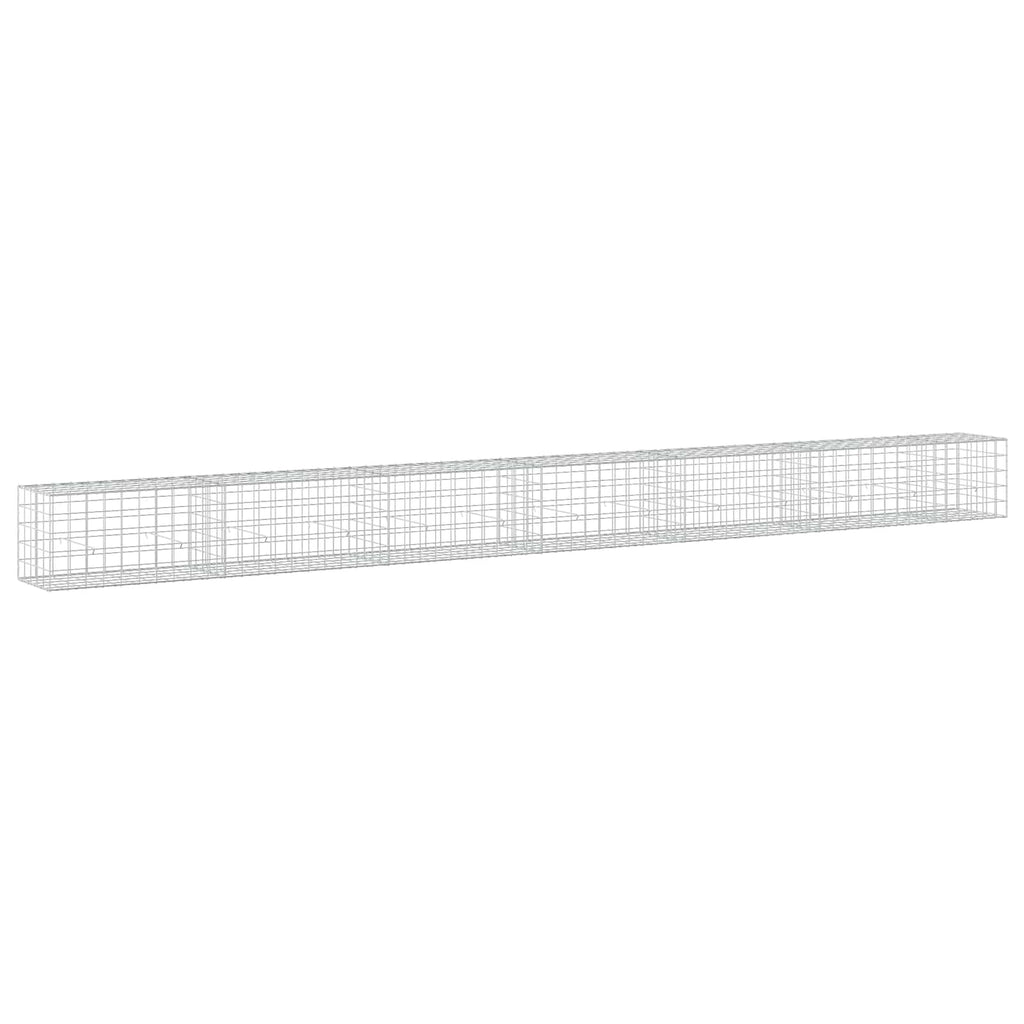 vidaXL Gabion z drutem 5 mm i siatką 10x10 cm 650x50x50 cm