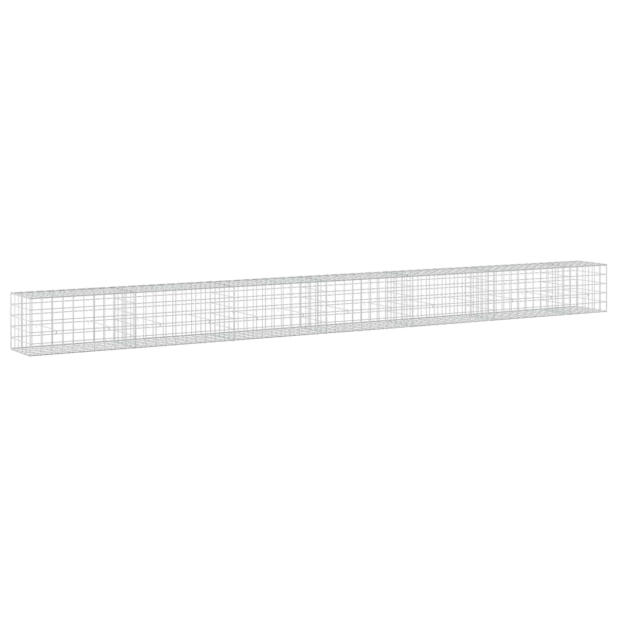 vidaXL Gabion z drutem 5 mm i siatką 10x10 cm 650x50x50 cm