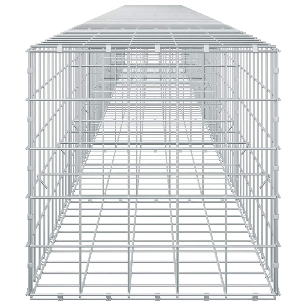 vidaXL Gabion z drutem 5 mm i siatką 10x10 cm 700x50x50 cm