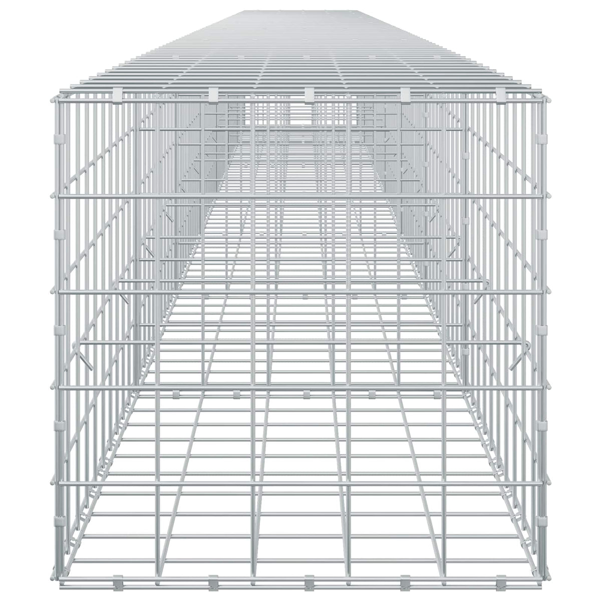 vidaXL Gabion z drutem 5 mm i siatką 10x10 cm 700x50x50 cm