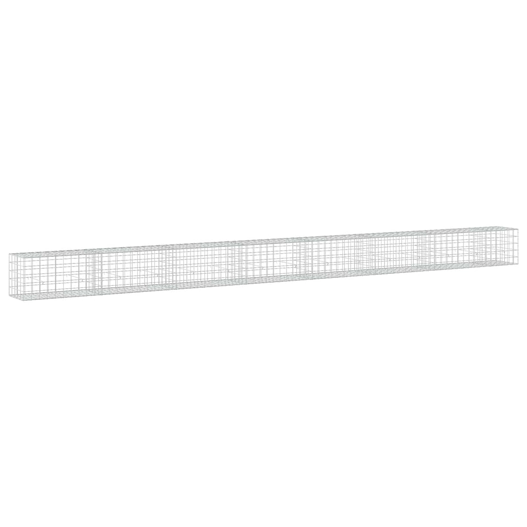 vidaXL Gabion z drutem 5 mm i siatką 10x10 cm 750x50x50 cm