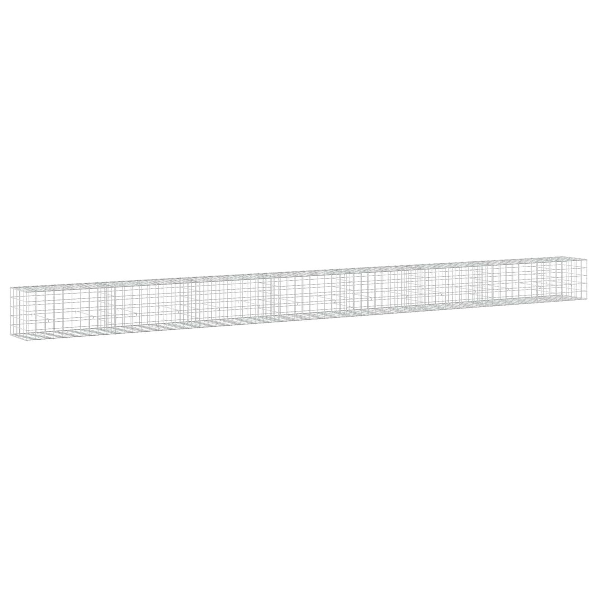 vidaXL Gabion z drutem 5 mm i siatką 10x10 cm 750x50x50 cm