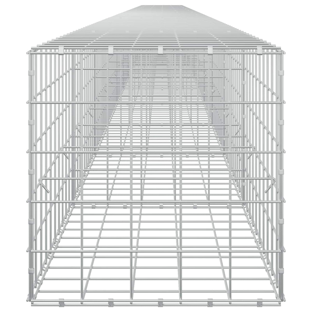 vidaXL Gabion z drutem 5 mm i siatką 10x10 cm 1100x50x50 cm
