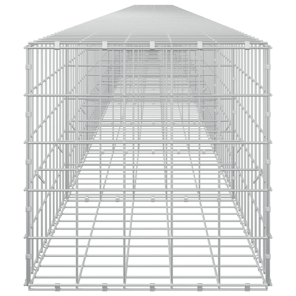 vidaXL Gabion z drutem 5 mm i siatką 10x10 cm 1200x50x50 cm