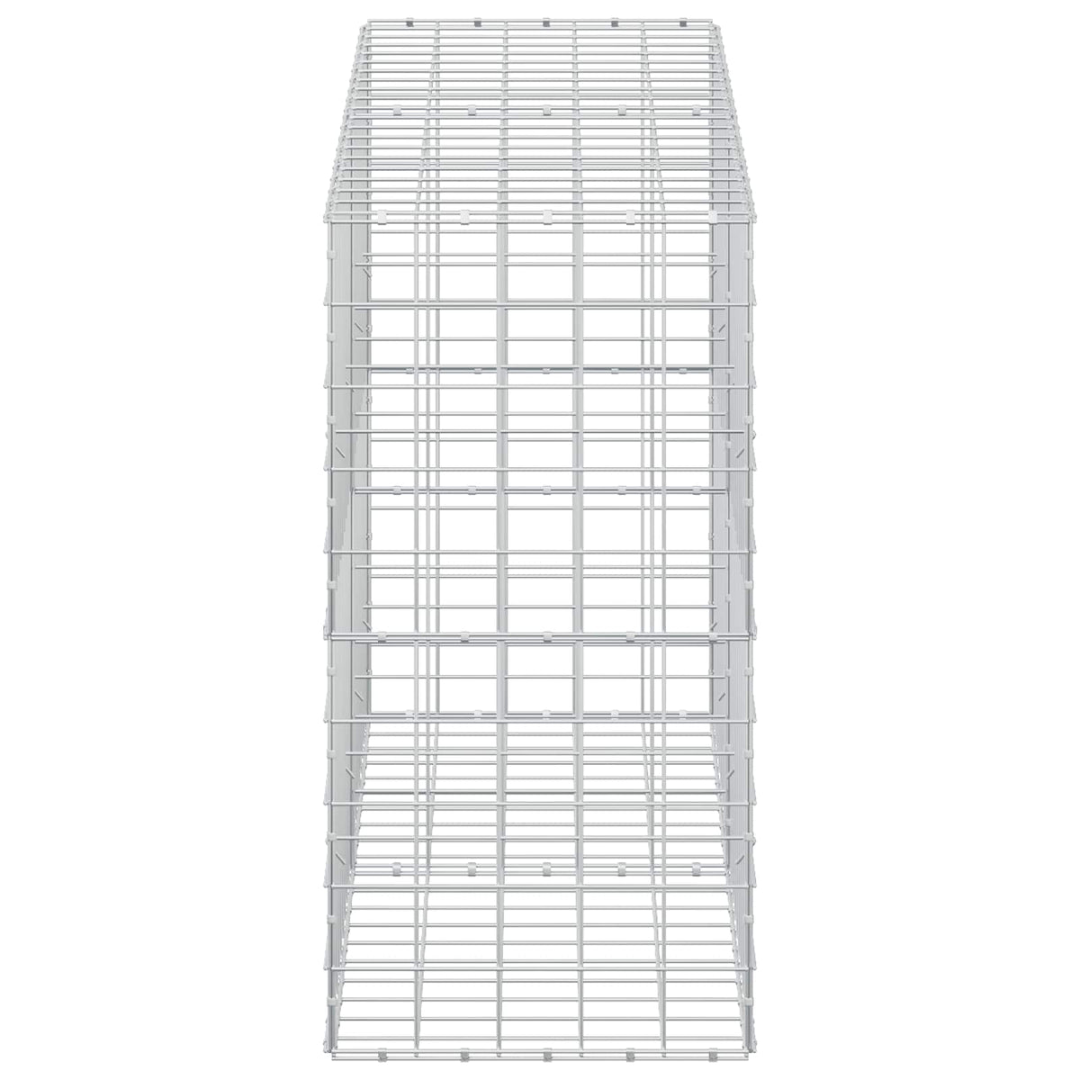 vidaXL Gabion z drutu 5 mm i siatką 10x10 cm 200x50x100 cm