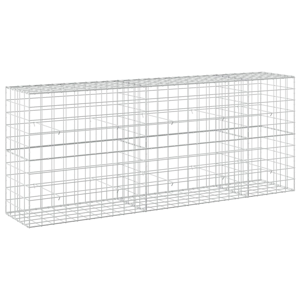 vidaXL Gabion z drutem 5 mm i siatką 10x10 cm 250x50x100 cm