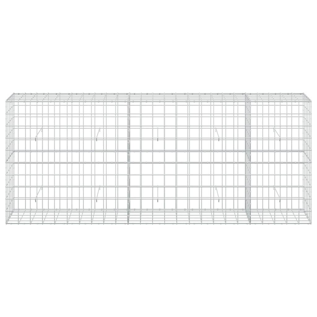 vidaXL Gabion z drutem 5 mm i siatką 10x10 cm 250x50x100 cm