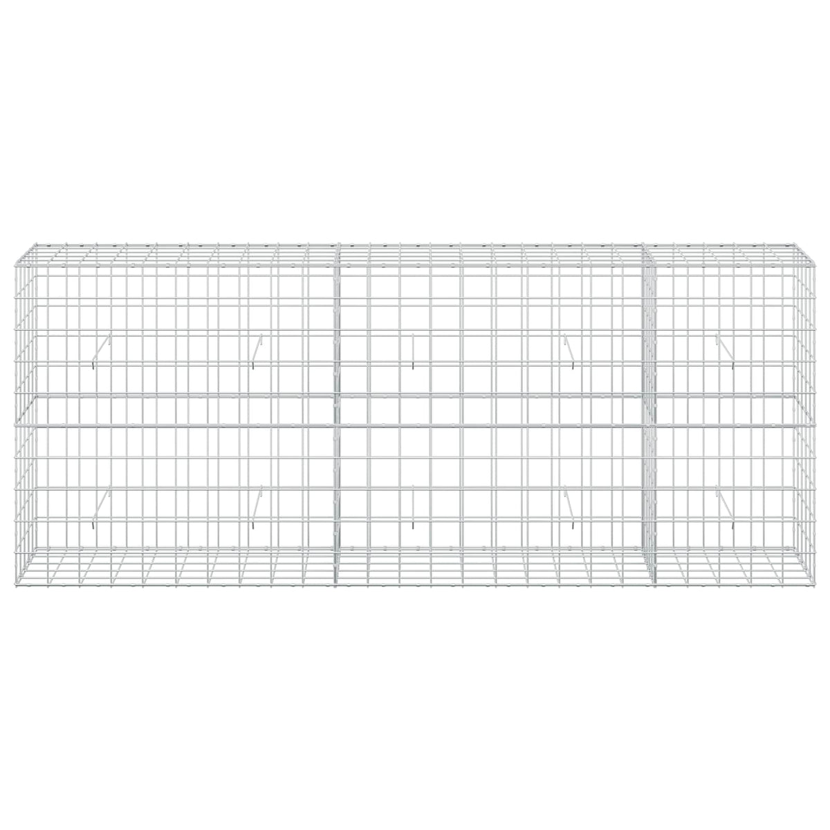 vidaXL Gabion z drutem 5 mm i siatką 10x10 cm 250x50x100 cm