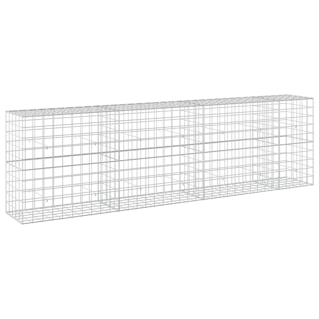 vidaXL Gabion z drutem 5 mm i siatką 10x10 cm 350x50x100 cm