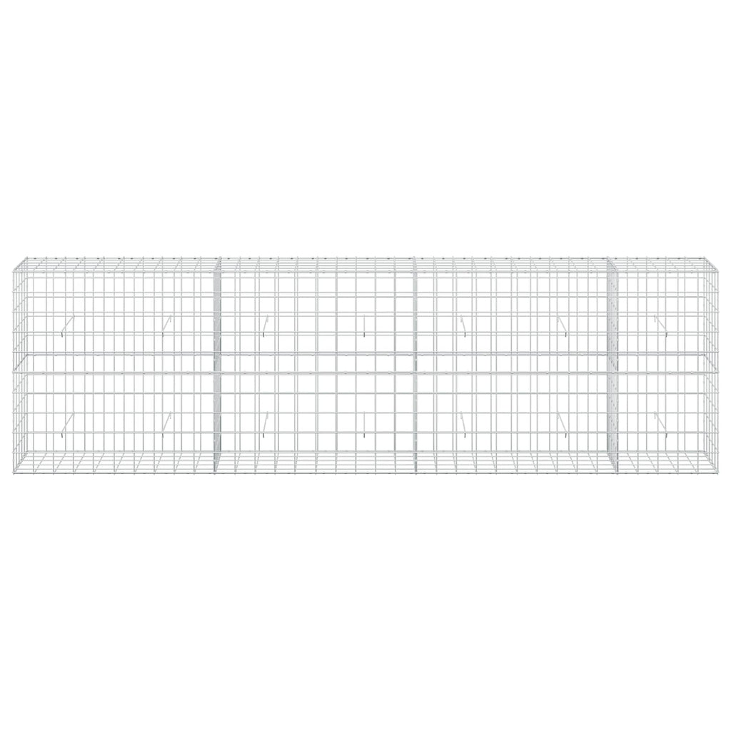 vidaXL Gabion z drutem 5 mm i siatką 10x10 cm 350x50x100 cm