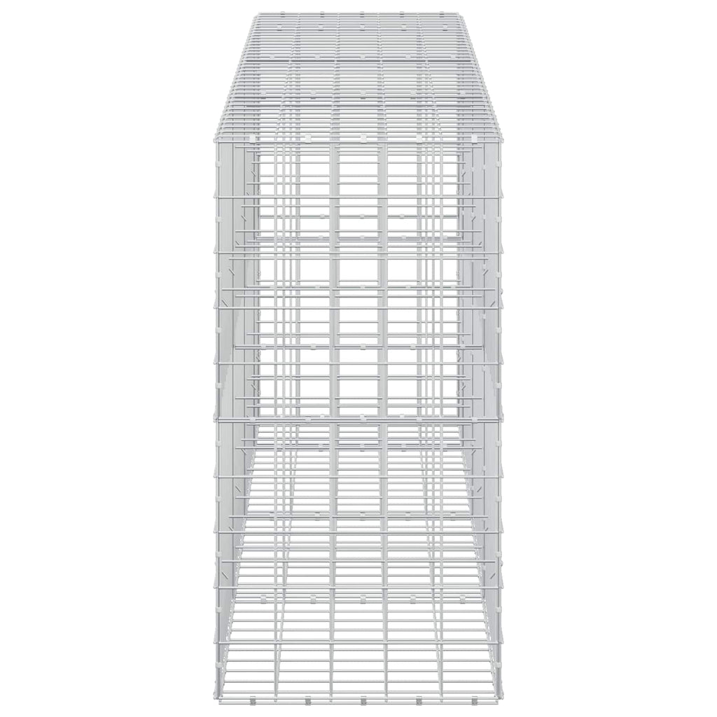 vidaXL Gabion z drutem 5 mm i siatką 10x10 cm 350x50x100 cm