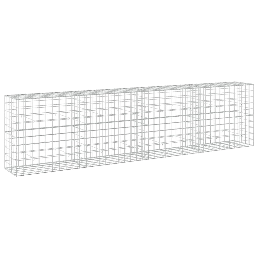 vidaXL Gabion z drutem 5 mm i siatką 10x10 cm 400x50x100 cm