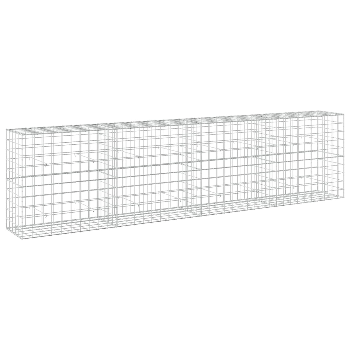 vidaXL Gabion z drutem 5 mm i siatką 10x10 cm 400x50x100 cm