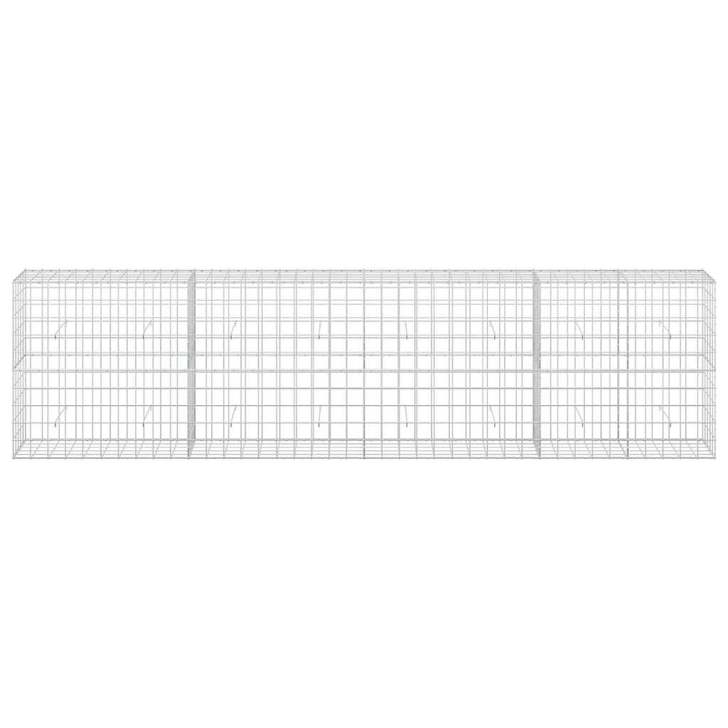 vidaXL Gabion z drutem 5 mm i siatką 10x10 cm 400x50x100 cm