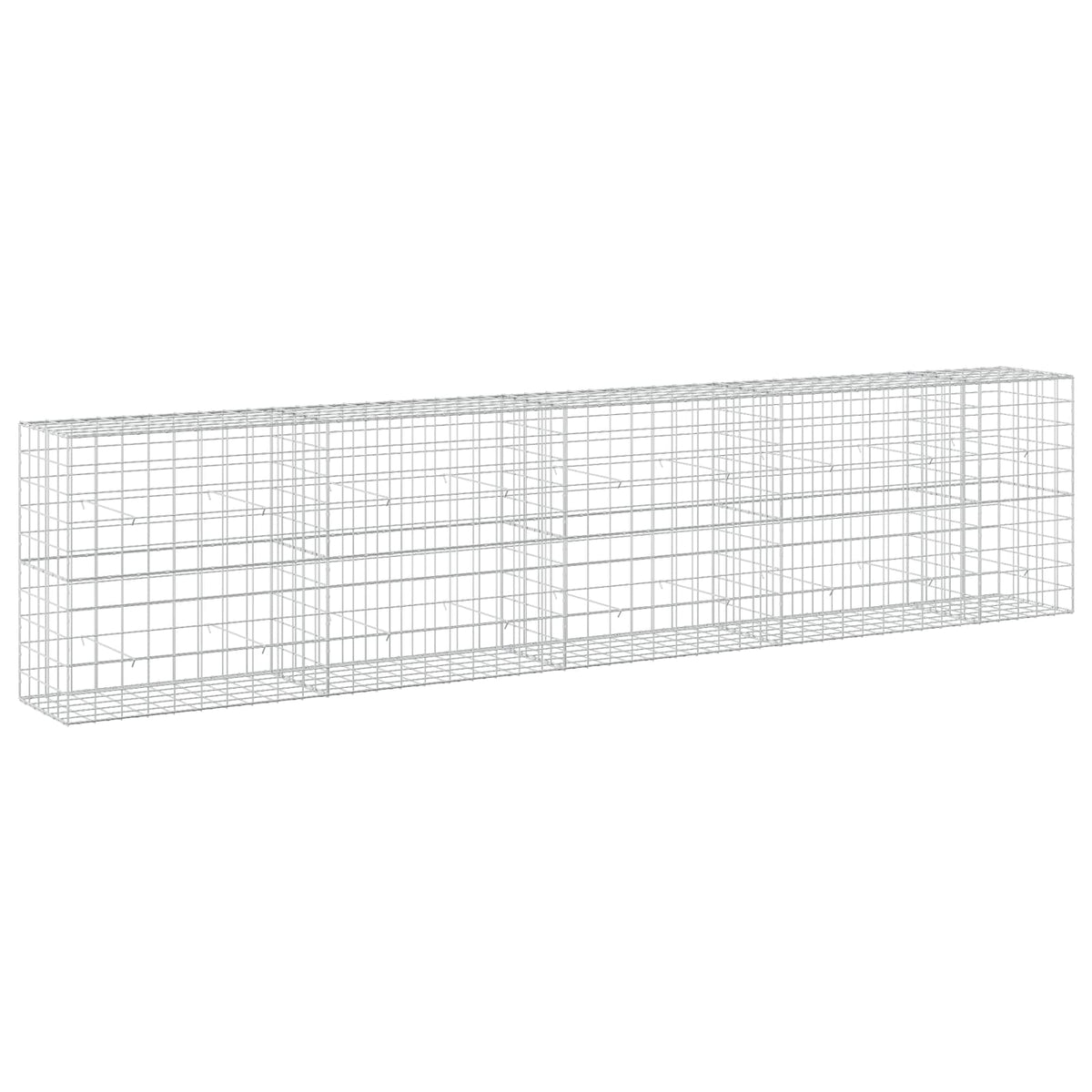vidaXL Gabion z drutu 5 mm i siatką 10x10 cm 450x50x100 cm