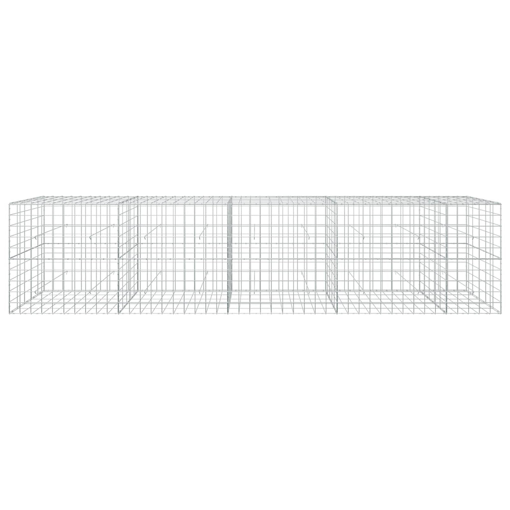 vidaXL Gabion z drutu 5 mm i siatką 10x10 cm 450x50x100 cm