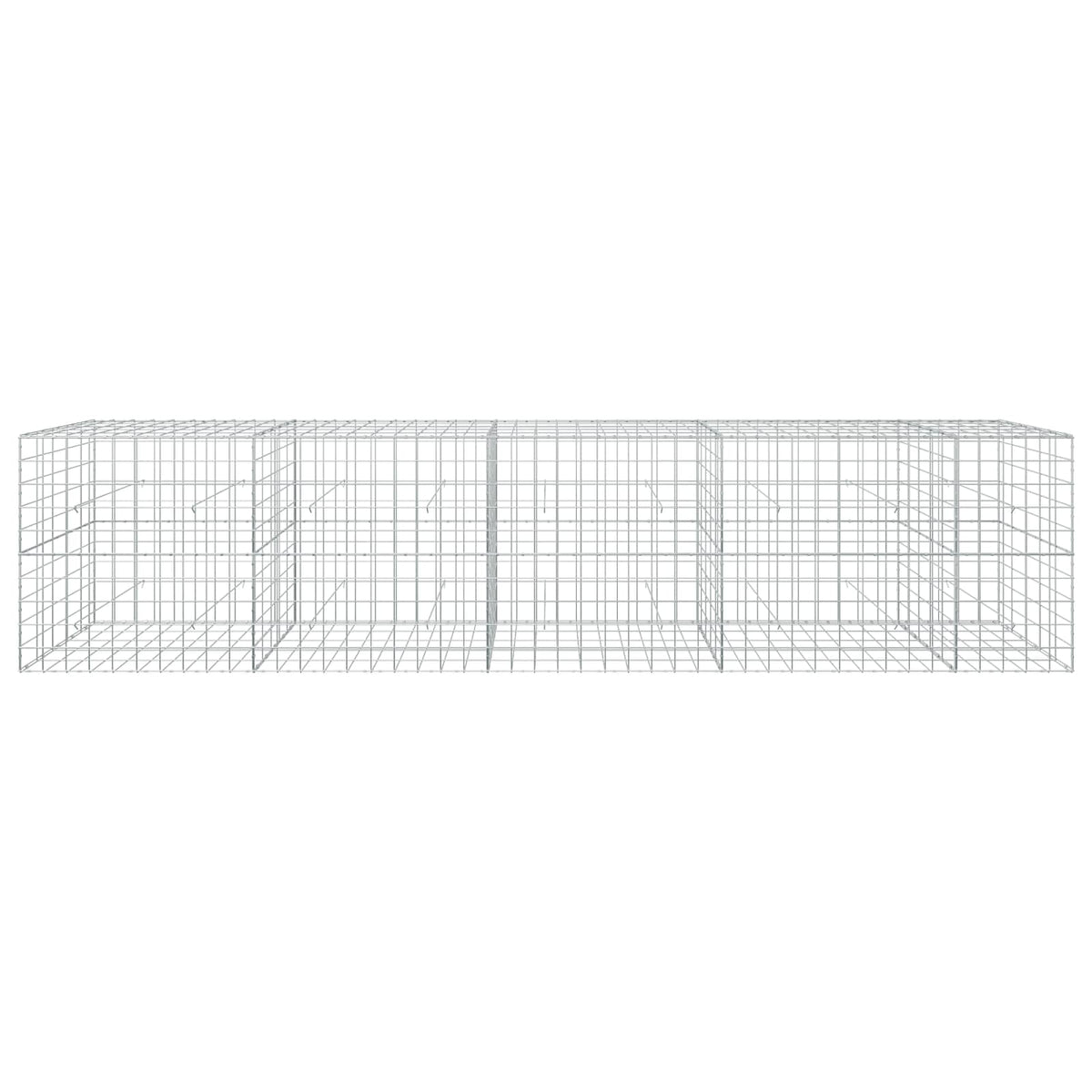 vidaXL Gabion z drutu 5 mm i siatką 10x10 cm 450x50x100 cm