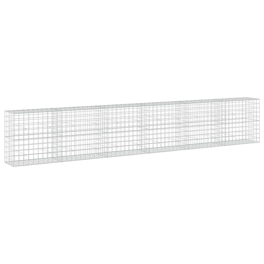 vidaXL Gabion z drutem 5 mm i siatką 10x10 cm 600x50x100 cm