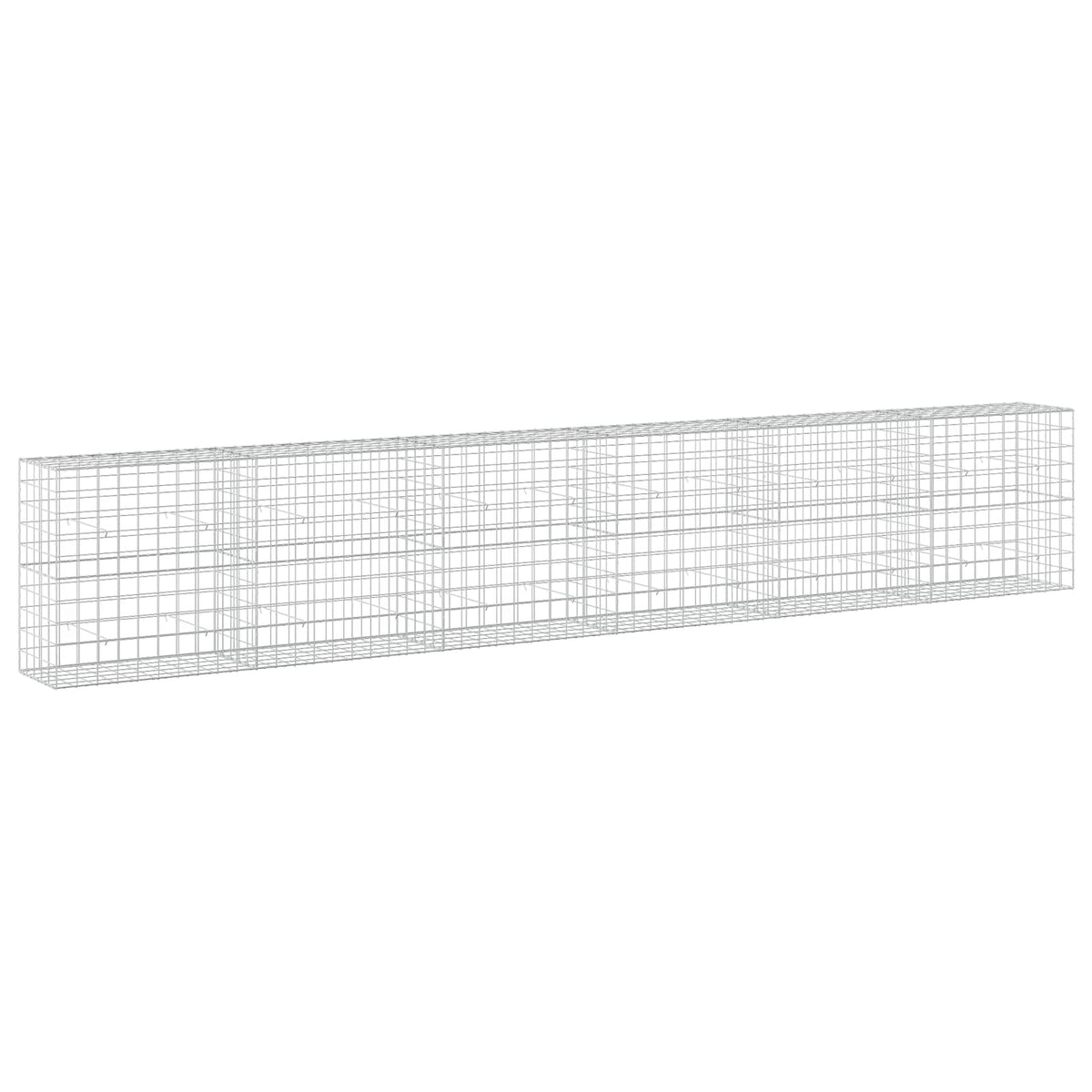 vidaXL Gabion z drutem 5 mm i siatką 10x10 cm 600x50x100 cm