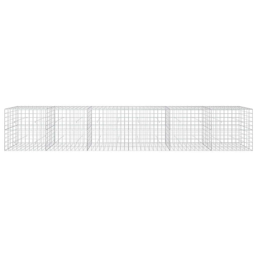 vidaXL Gabion z drutem 5 mm i siatką 10x10 cm 600x50x100 cm