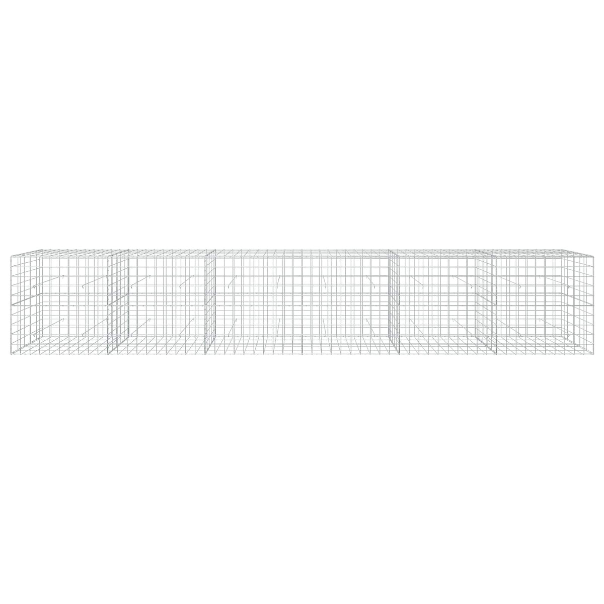 vidaXL Gabion z drutem 5 mm i siatką 10x10 cm 600x50x100 cm