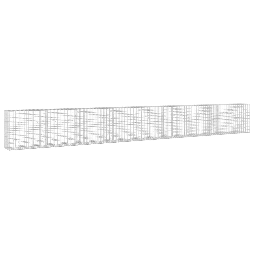 vidaXL Gabion z drutem 5 mm i siatką 10x10 cm 850x50x100 cm