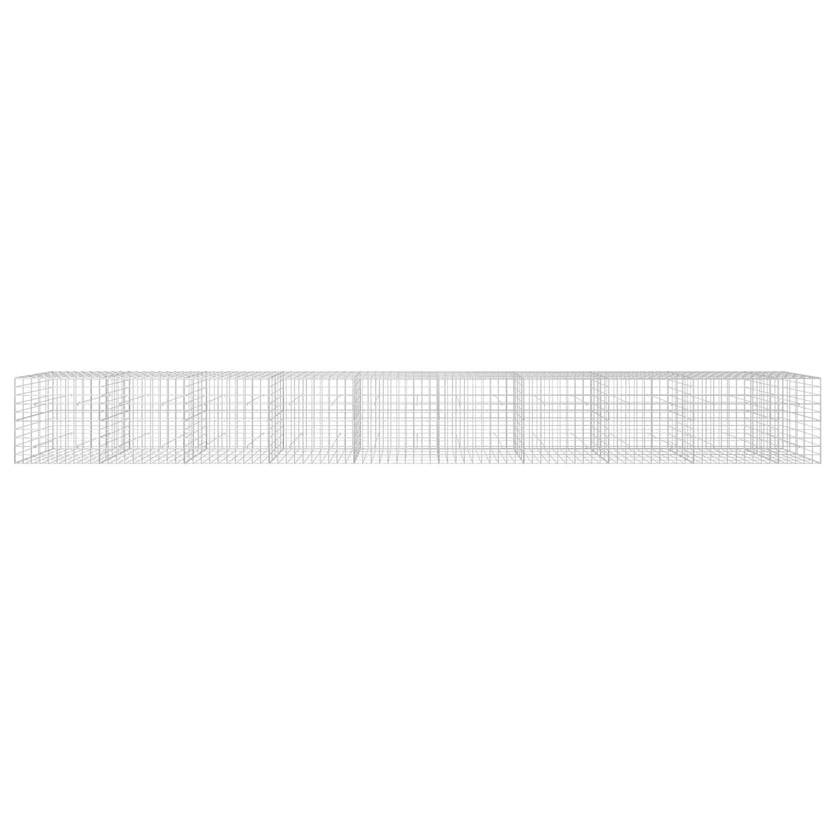 vidaXL Gabion z drutem 5 mm i siatką 10x10 cm 950x50x100 cm