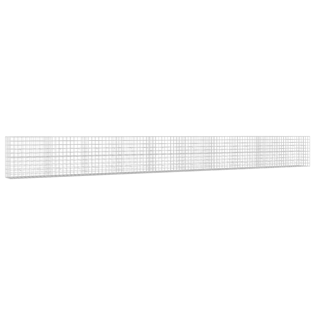 vidaXL Gabion z drutem 5 mm i siatką 10x10 cm 1000x50x100 cm