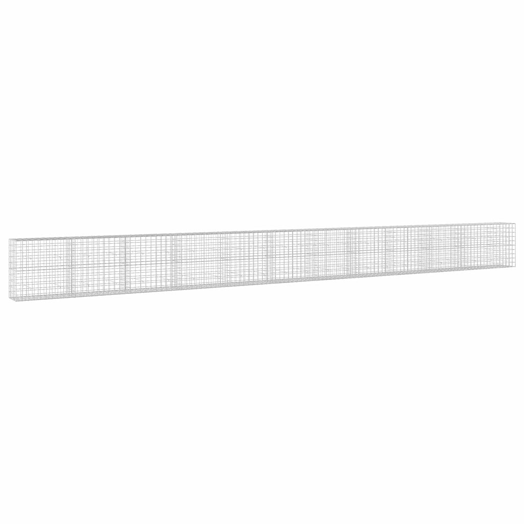 vidaXL Gabion z drutem 5 mm i siatką 10x10 cm 1150x50x100 cm