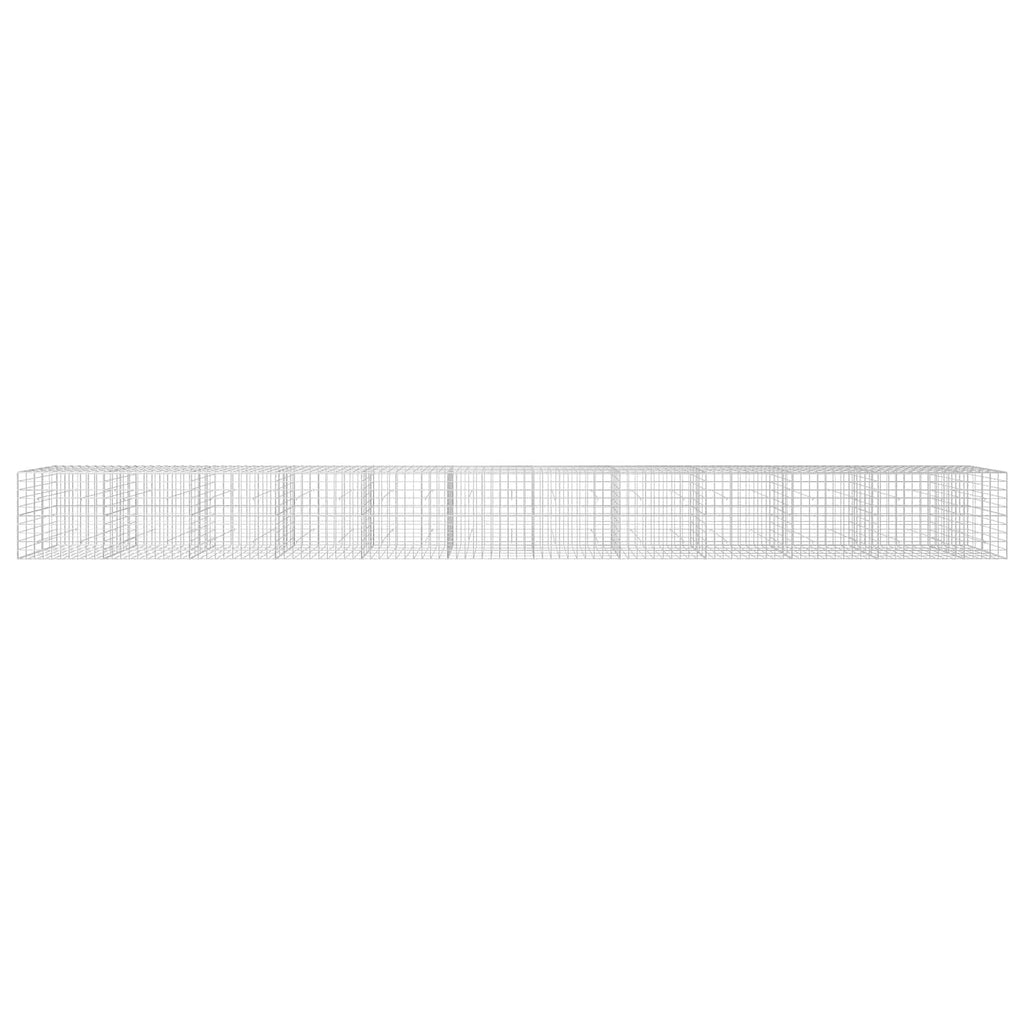 vidaXL Gabion z drutem 5 mm i siatką 10x10 cm 1150x50x100 cm