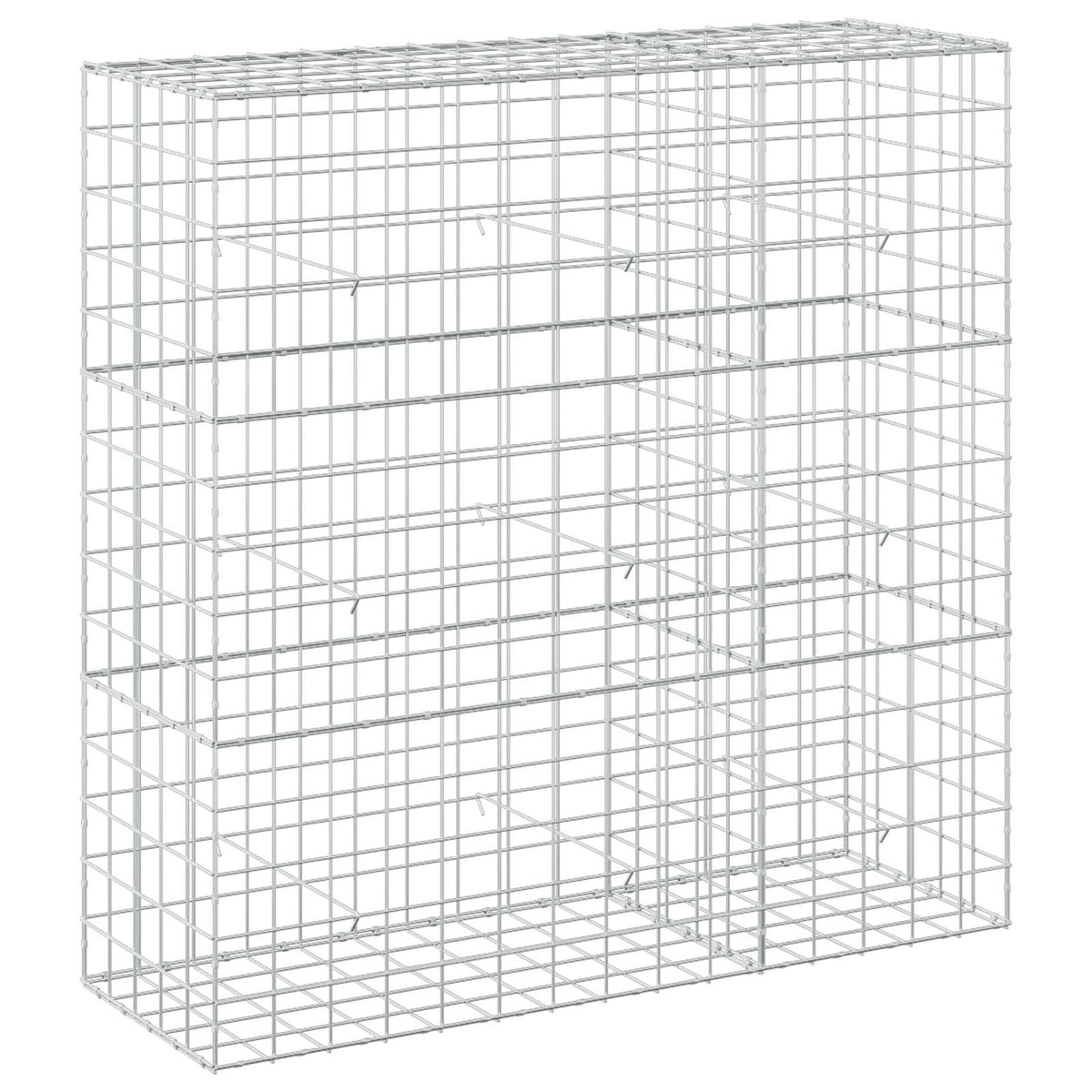 vidaXL Gabion z drutem 5 mm i siatką 10x10 cm 150x50x150 cm